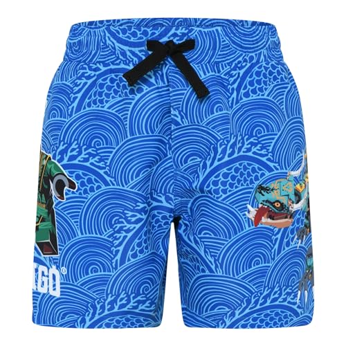 LEGO Jungen Ninjago Badeshort Lwalex 316 Boardshorts, 557 Blue, 152 EU von LEGO