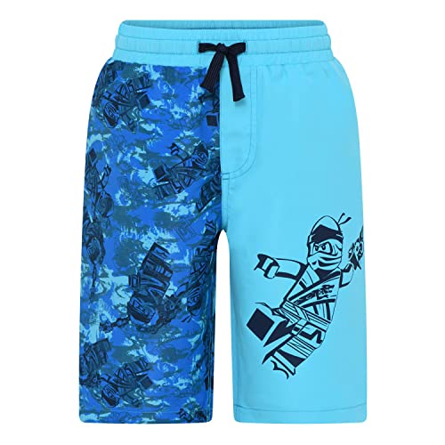 LEGO Jungen Ninjago Badeshort UPF 40+ Sonnenschutz Lwalex 304 Boardshorts, 593 Bright Blue, 104 EU von LEGO