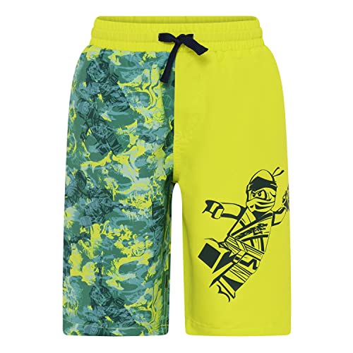 LEGO Jungen Ninjago Badeshort UPF 40+ Sonnenschutz Lwalex 304 Boardshorts, 836 Lime Green, 110 EU von LEGO