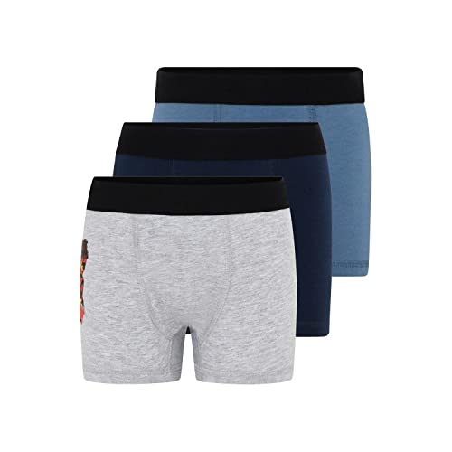 LEGO Jungen Ninjago Boxershorts Trunks 3er Pack Lwbo 301, 921 Grey Melange, 152 EU von LEGO