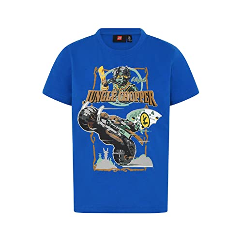 LEGO Jungen Ninjago Djungle Shopper Lwtaylor 328 T-Shirt, 557 Blue, 104 EU von LEGO