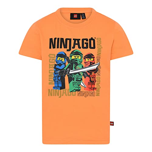 LEGO Jungen Ninjago Kai, Lloyd, Jay Lwtaylor 331 T-Shirt, 277 Pastel Orange, 146 EU von LEGO
