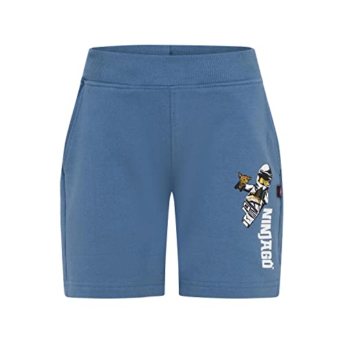 LEGO Jungen Ninjago Kurze Hose Dragon Power Lwparker 307 Shorts, 612 Faded Blue, 140 EU von LEGO