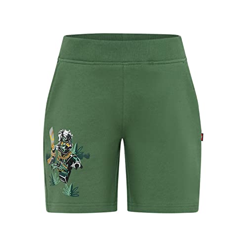 LEGO Jungen Ninjago Kurze Hose Lwparker 308 Shorts, 884 Dark Green, 128 EU von LEGO