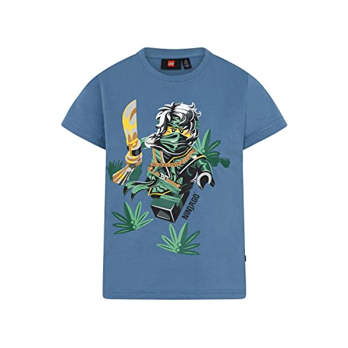 LEGO Jungen Ninjago Lloyd Lwtaylor 327 T-Shirt, 612 Faded Blue, 92 EU von LEGO