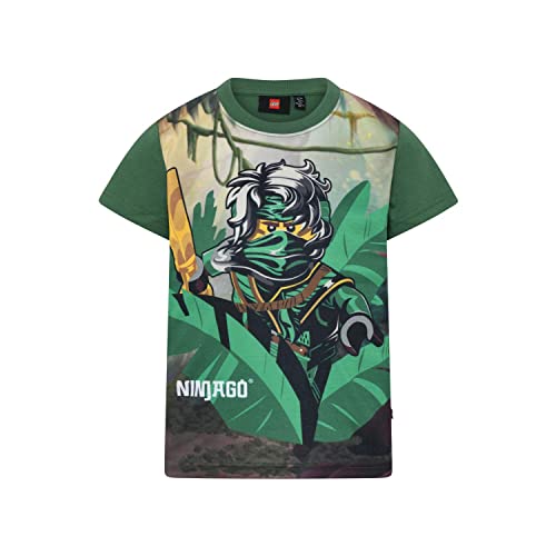 LEGO Jungen Ninjago Lwtaylor 324 T-Shirt, 884 Dark Green, 104 EU von LEGO