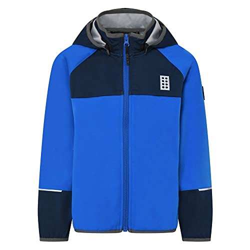LEGO Jungen Softshell 8.000 Wassersäule, atmungsaktiv, Stretch, wasserabweisend LWStorm 202 Shell-Jacke, 557 Blue, 92 von LEGO