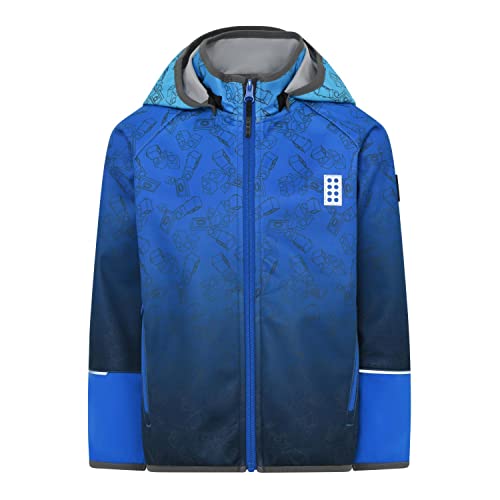 LEGO Jungen Softshell 8.000 Wassersäule, atmungsaktiv, Stretch, wasserabweisend LWStorm 204 Shell-Jacke, 557 Blue, 122 von LEGO