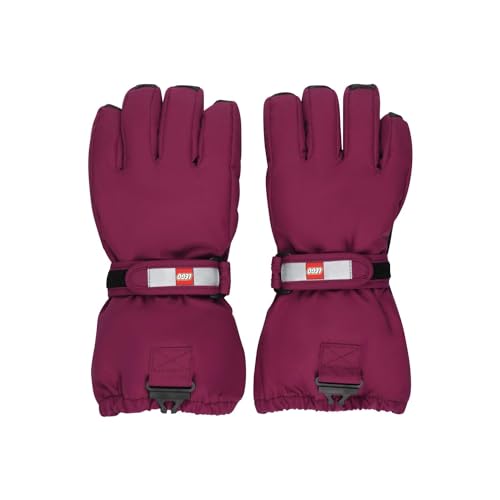 Kabooki Unisex LWATLIN 700-GLOVES W/MEM. Fäustlinge, Bordeaux, Regular von Kabooki