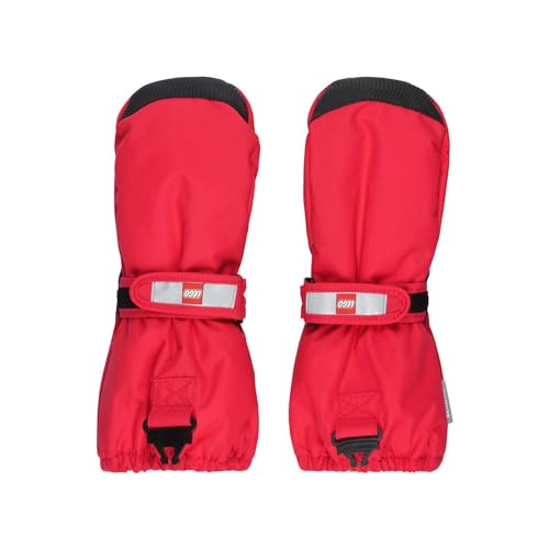 Kabooki Unisex LWATLIN 706-MITTENS W/MEM. Fäustlinge, Red, 134/140 von Kabooki