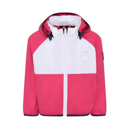 LEGO Unisex Mädchen Regenjacke Windjacke 5.000 Wassersäule Atmungsaktiv Winddicht LWJochy 206 Jacke, 432 Lilac Rose, 104 von LEGO