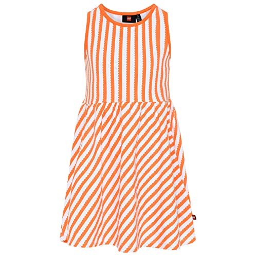 LEGO Mädchen Sommerkleid Gestreift Lwdorthea 300 Kinderkleid, 277 Pastel Orange, 92 EU von LEGO