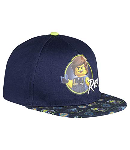 LEGO Movie 2 Jungen Cap mit buntem Fotodruck, 52, Marine Blau von LEGO