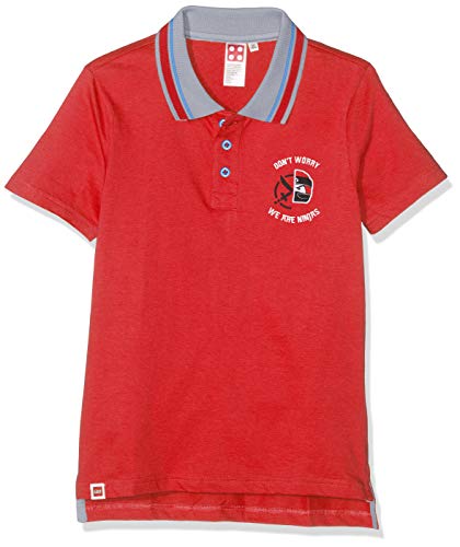 LEGO NINJAGO Jungen 5829 Poloshirt, Rot, 104 von LEGO