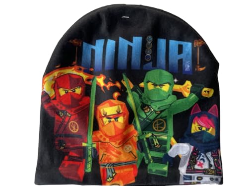 LEGO Ninjago Beanie Mütze (DE/NL/SE/PL, Numerisch, 52, schwarz) von LEGO