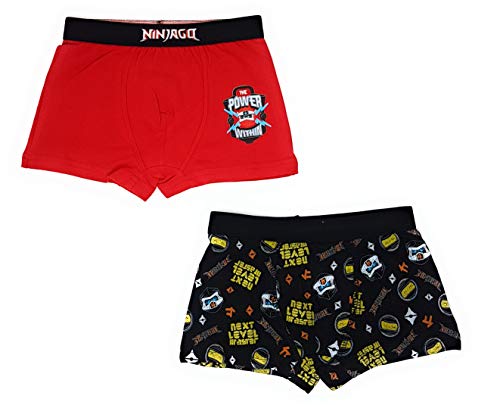 LEGO Ninjago Boxershorts Unterhosen 2er Pack Jungen (Farbmix 1, 140) von LEGO