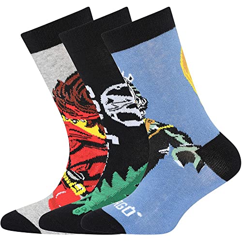 LEGO Jungen Ninjago Lwhans 300 3er Pack Socken, 912 Grey Melange, EU 37-39 von LEGO