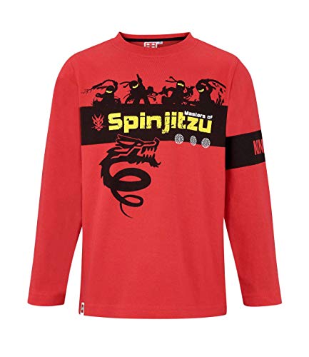 LEGO Ninjago Jungen Langarmshirt Rot 104 von LEGO