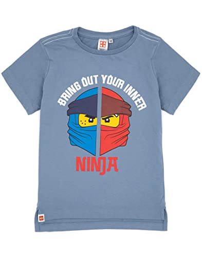 LEGO Ninjago Jungen T-Shirt Kids Warrior Kurzarmblau Top von LEGO