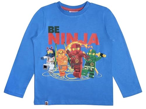 LEGO Ninjago Langarmshirt Jungen (Blau 2, 140) von LEGO