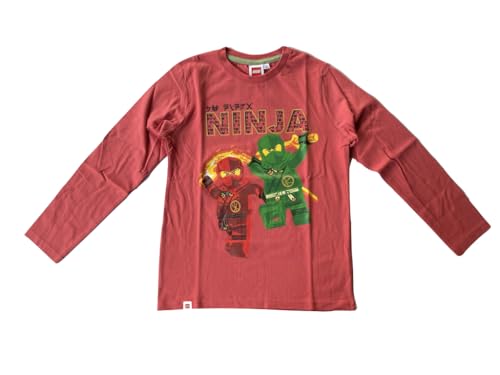 LEGO Ninjago Langarmshirt Jungen (DE/NL/SE/PL, Numerisch, 116, Regular, mineralrot) von LEGO