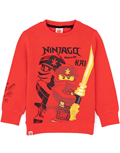 LEGO Ninjago Pullover Jungen Kinder Kai Warrior Long Sleeve Red Pullover 10 Jahre von LEGO