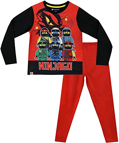 LEGO Ninjago Schlafanzug Pyjama Jungen (Rot, 116) von LEGO