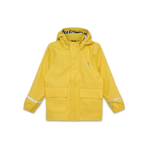 LEGO Unisex Regenmantel 100% wasserdicht LWJochy 201 Regenjacke, 207A Yellow w. Navy, 110 von LEGO