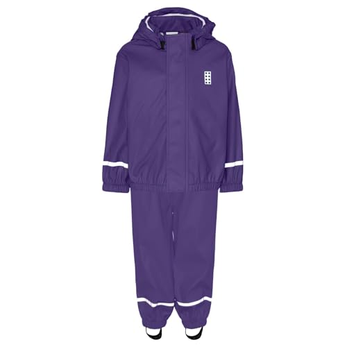 LEGO Unisex Regenset Regenhose 100% wasserdicht LWJivan 200 Regenjacke, 622 Dark Purple, 104 von LEGO