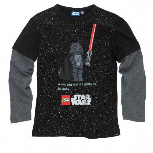 LEGO Starwars Langarmshirt Tom 955 leuchtend, Größe:152, Farbauswahl:995 Black von LEGO