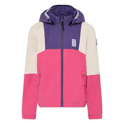 LEGO Unisex 8.000 Wassersäule Fully Taped Atmungsaktiv Winddicht LWJochy 200 Regenjacke, 622 Dark Purple, 110 von LEGO