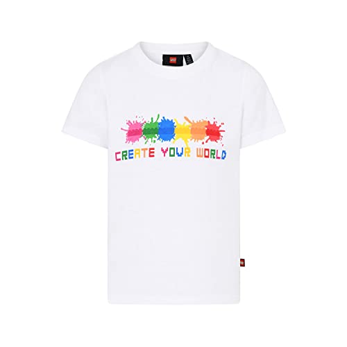 LEGO Unisex Create Your World Lwtaylor 303 T-Shirt, 101 White, 110 EU von LEGO