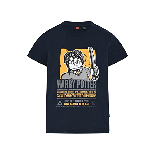 LEGO Unisex Harry Potter Lwtaylor 317 T-Shirt, 590 Dark Navy, 110 EU von LEGO