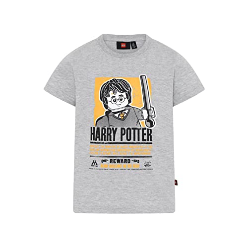 LEGO Unisex Harry Potter Lwtaylor 317 T-Shirt, 912 Grey Melange, 104 EU von LEGO