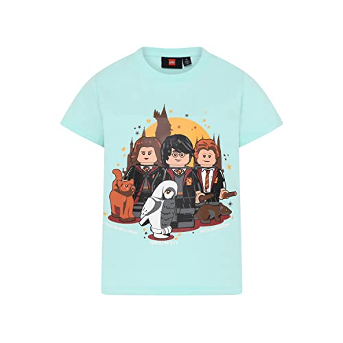 LEGO Unisex Harry Potter Lwtaylor 320 T-Shirt, 718 Light Turquise, 104 EU von LEGO