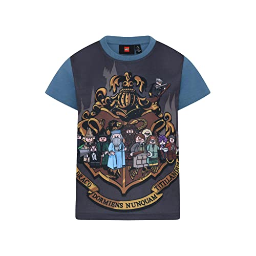 LEGO Unisex Harry Potter Lwtaylor 321 T-Shirt, 612 Faded Blue, 140 EU von LEGO