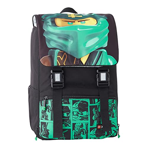 LEGO Unisex Kinder Ninjago Schule ausziehbar Schulrucksack, grün von LEGO