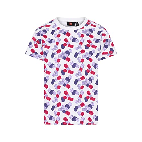 LEGO Unisex Mit AOP Print Lwtaylor 203 T-Shirt, 604 Medium Purple, 116 EU von LEGO