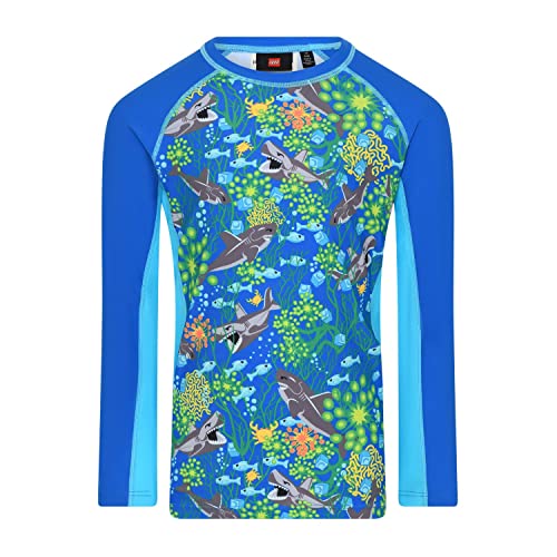 LEGO Unisex Schwimm-Langarmshirt Sonnenschutz UPF 40+ Lwalex 306 T-Shirt, 557 Blue, 152 EU von LEGO