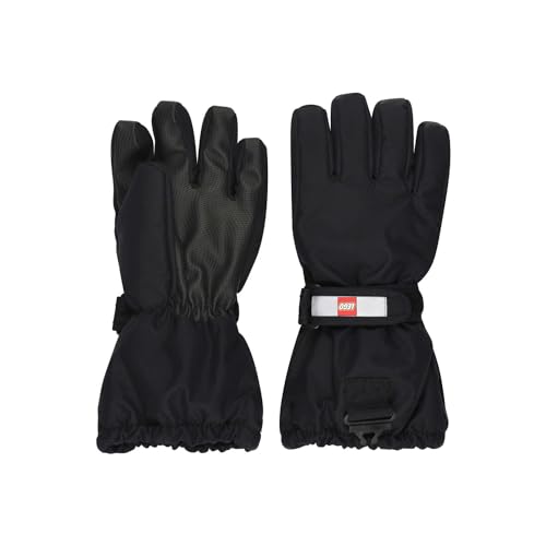 Lego Wear Unisex Kinder Lwatlin - Lego Tec Fingerhandschuhe Play Winter Handschuhe, 995 Black, 146-152 EU von Kabooki