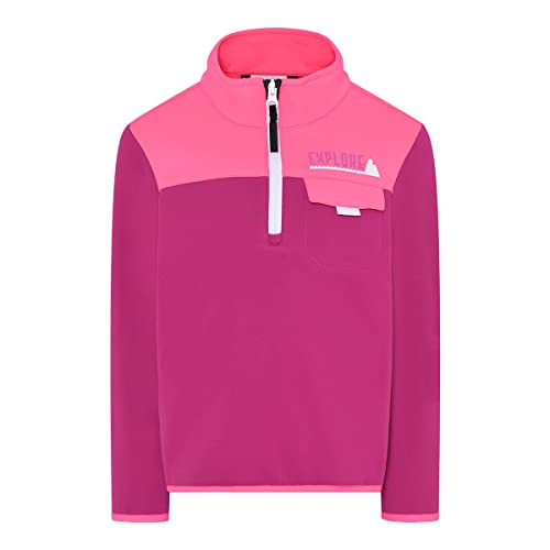 LEGO Wear Mädchen Wear Mädchen Fleece Pullover mit Half Zip Lwsaipal 701 Sweatshirt, 472, 122 EU von LEGO