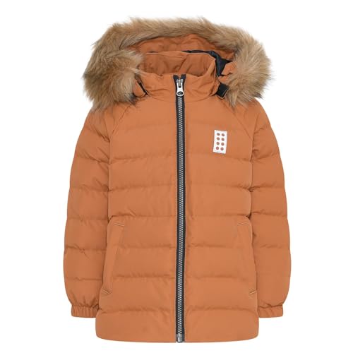 Lego Wear Mädchen Lego Wear Mädchen Winterjacke mit Fake Fell 3.000 Wassersäule Atmungsaktiv Lwjenni 700 Jacke, 196, 80 EU von LEGO