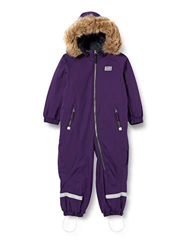 LEGO Wear Unisex Baby Lwjunin Tec Exclusive Schneeanzug, Dark Purple, 86 EU von LEGO