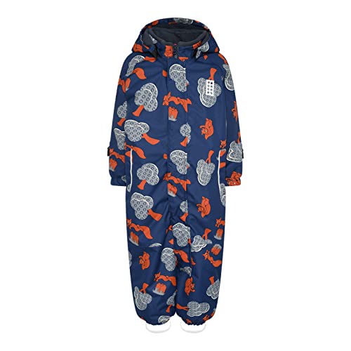 LEGO Wear Unisex Wear Jungen Overall 12.000 Wassersäule Atmungsaktiv Lwjanga 700 Schneeanzug, 590, 80 EU von LEGO