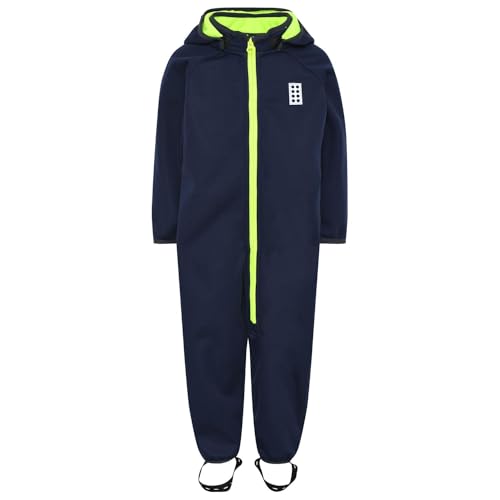 Lego Wear Unisex Lego Wear Jungen Unisex Softshellanzug Overall 8.000 Wassersäule Atmungsaktiv Lwserles 763 Schneeanzug, 590a, 80 EU von LEGO