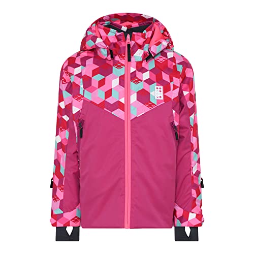 LEGO Wear Unisex Wear Mädchen Skijacke Winterjacke 12.000 Wassersäule Atmungsaktiv Lwjested 704 Regenjacke, 472, 128 EU von LEGO