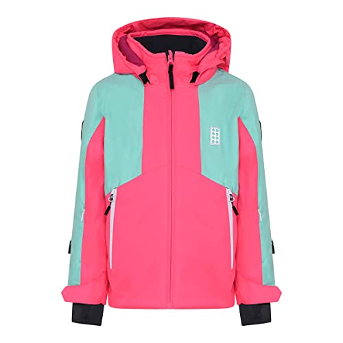 LEGO Wear Unisex Wear Mädchen Skijacke Winterjacke 12.000 Wassersäule Atmungsaktiv Lwjested 705 Regenjacke, 464, 104 EU von LEGO