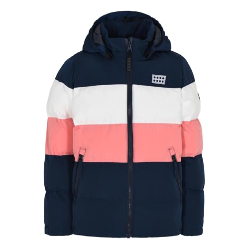 Lego Wear Mädchen Lwjipe 705 - Vinterjakke Jacke, Peach, 128 EU von Kabooki