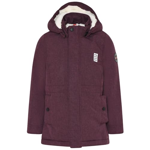 LEGO Wear Unisex Mädchen Winter gefüttert mit Teddy Kapuze LWJaselle 722 Übergangsjacke, 378, 158 von LEGO