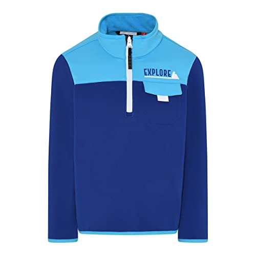 LEGO Wear Unisex Wear Jungen Unisex Fleece Pullover mit Half Zip Lwsaipal 701 Sweatshirt, 570, 110 EU von LEGO